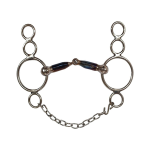Mors de cheval en acier inoxydable pour l'équitation, mors de levage toutes races, anneau de salive, finition boule, super léger, conception durable - Product Image 4