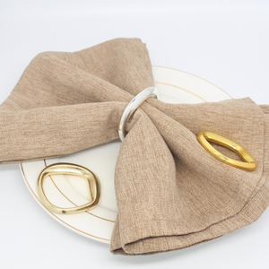 Anillos de Servilleta de Metal con Cuentas de Aleación, Estilo Europeo, Lujo Ligero, Decoración Navideña para Mesa de Hotel, Disponibles para Comercio Transfronterizo - Product Image 6