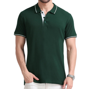 Camiseta de manga corta para hombre 100% algodón/mezcla de algodón y poliéster/algodón orgánico - Product Image 4