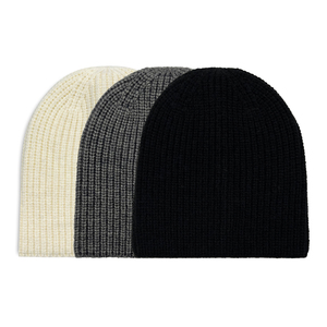 Fashion New Style Winter Soft Wholesale Custom Pure Color Cashmere Wool Beanie Knit Hats Suppliers for Men Women - Product Image 4