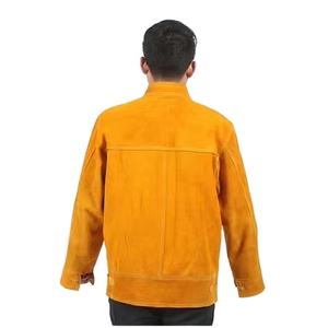 Vestes de soudage en cuir de vachette véritable, vêtements de soudage de sécurité, résistance à la chaleur et aux coupures, ignifuges - Product Image 2