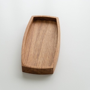 handcrafted acacia wood <b>tray</b> with natural grain for premium serving <b>large</b> acacia <b>tray</b> with handles for restaurant food service - Product Image 2