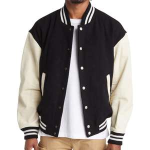 Chaqueta de Béisbol Bordada Personalizada OEM para Equipos Escolares, Chaqueta Bomber de Invierno, Chaqueta Varsity para Hombre - Product Image 5