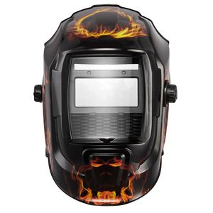 Casco per saldatura auto-oscurante con alimentazione solare, schermo True Color da 3,66 x 1,69 pollici, 2 sensori di arco, tonalità 4/9, 13 pollici per saldatori - Product Image 1