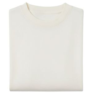 <b>Men</b> Oversized Long Sleeve T <b>Shirt</b> Minimal Chest Logo Cotton Casual Crewneck Streetwear Top Wholesale OEM Custom Apparel Factory - Product Image 5