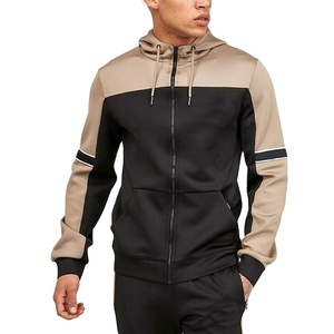 Sweat à capuche décontracté pour homme de qualité supérieure avec fermeture à glissière à séchage rapide Logo personnalisé Deux couleurs de tons-pour les sports d'hiver et les inventions - Product Image 4