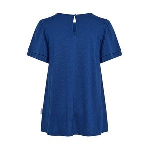 T-shirt Femme Vintage Tendance Personnalisé Séchage Rapide Respirant Anti-Plis 100% Coton Été Manches Courtes Col V Coupe Ajustée - Product Image 2