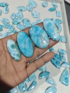 Pierres précieuses turquoise faites à la main, cabochons bleus en forme de poire, pierres brutes naturelles certifiées IGI, fournitures pour la fabrication de bijoux, vente en gros - Product Image 2