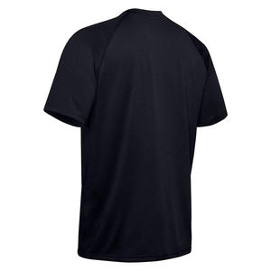 Men's <b>Black</b> Short Sleeve O-Neck T-<b>Shirt</b> Regular Fit Quick Dry Jersey Fabric Casual Style - Product Image 3