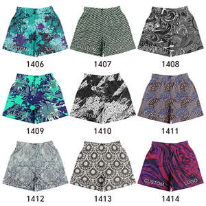 Nouveaux shorts de course pour hommes, imperméables, respirants, en maille, 100% polyester, taille élastique, shorts de basket-ball, shorts à double maille - Product Image 5