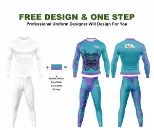 ชุดรัดกล้ามเนื้อสำหรับผู้ชายแบบระบายอากาศได้ดี พิมพ์ลายดิจิทัลตามสั่ง สำหรับ MMA และ BJJ  ขายส่งจากโรงงานโดยตรง - Product Image 2