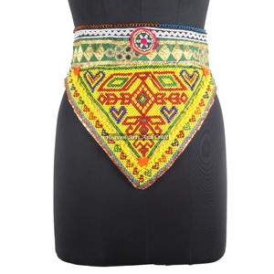 Vintage Belt Belly Dance Bead Afghani Traditional Waist Belt Kuchi Tribal BB057 <b>Old</b> Banjara Real Vintage Handmade Beaded Belts - Product Image 1