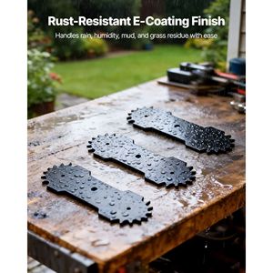 Set di 3 Lame per Bordatrici Elettriche da 8,8 Pollici in Acciaio ad Alto Tenore di Carbonio 65Mn con Rivestimento Elettroforetico # # # # Parti e Accessori per Tosaerba - Product Image 3