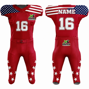 Uniforme de Fútbol Americano Personalizado, Conjunto de Camiseta de Fútbol Americano, Sublimación, Ropa Deportiva de Equipo Personalizada, Fabricante OEM al por Mayor - Product Image 5