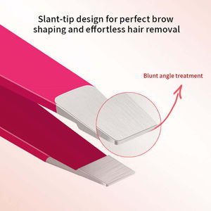 Pince à épiler à pointe fine en acier inoxydable, personnalisable avec logo, prix usine, écologique, légère, outil de beauté à prix raisonnable - Product Image 3