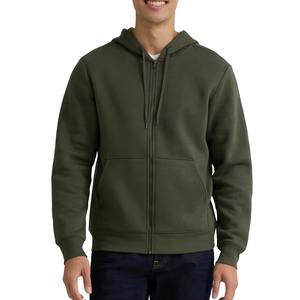 Sudadera con capucha para hombre de algodón polar de 500 GSM con cremallera, estilo urbano, holgada, para entrenamiento, corte ajustado, con diseño de araña - Product Image 1