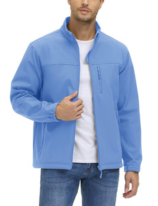 Wind Breaker Jacket Custom Men Lightweight <b>Fleece</b> Jacket Windproof <b>Working</b> Coat Soft-shell Waterproof Hiking Jacket - Product Image 3