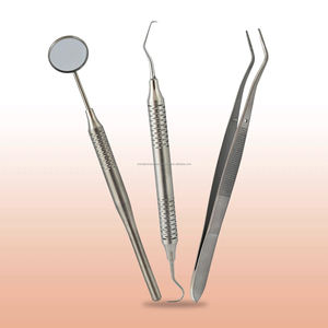 Kit Básico Manual para Estudiantes de Odontología, Juego de 3 Piezas: Espejo, Explorador y Pinza, de Acero Inoxidable, ELEGE CUALQUIER COLOR - Product Image 6