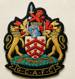 gcafc blazer Badge With Anchor And Laurel Wreath <b>Sew</b>-On Fabric Patch For Uniform Garment - Product Image 3