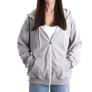 Nouveautés : sweats à capuche zippés pour femmes, grandes tailles, service OEM, design personnalisé, nouveau style tendance, sweats en molleton pour femme - Product Image 6