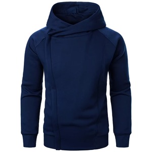 2026 New <b>Men's</b> Vintage Regular Sleeve Sport Hoodie Casual Solid Color Breathable Pocket 100% Cotton Fleece Digital Winter Zipper - Product Image 1