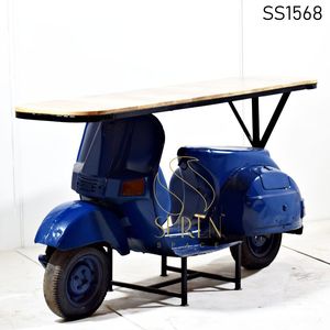 Mostrador de Exhibición para Eventos y Automóviles de Madera Maciza Azul Oscuro, Diseño Único y Artesanal, Último Modelo SUREN SPACE SS1568 - Product Image 1