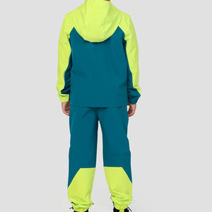 Ensemble de survêtement coupe-vent personnalisé en nylon pour homme : veste de sport zippée et pantalon coupe-vent pour l'entraînement - Product Image 6