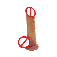 Dildo réaliste en silicone souple avec sensation de peau de pénis, jouet sexuel pour femmes, masturbateur étanche et portable
