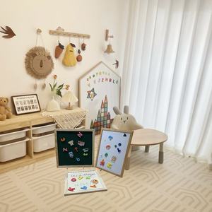 <span class=keywords><strong>Pizarra</strong></span> Magnética con Soporte <span class=keywords><strong>en</strong></span> Forma de Casa, <span class=keywords><strong>Pizarra</strong></span> de Dibujo de Madera Ecológica para Niños Preescolares, para Escribir y Dibujar - Product Image 4