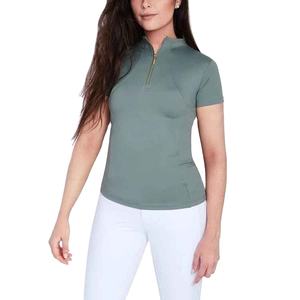 Nueva ropa de equitación de alta calidad, camisas ecuestres de manga corta, diseño personalizado, camisetas para mujer, capas base ecuestres. - Product Image 2