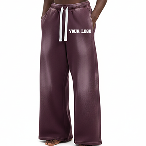 Pantalon de jogging pour homme de qualité supérieure, effet délavé, en coton de haute qualité avec patchs, idéal pour les activités de plein air. - Product Image 3