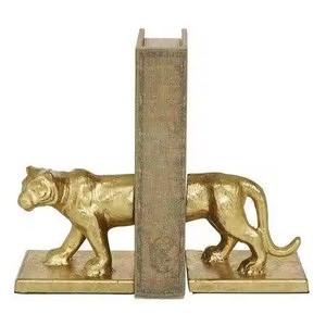 Silver Finish Metal Horse Head Bookends 2Pcs Contemporary Sculptural Design Decorative <b>Book</b> Ends For Office Use - Product Image 3