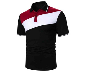 Camisa de Trabajo para Hombre, de Poliéster Transpirable, con Bloques de Color, Manga Corta, Tejida, Informal, Uniforme, con Logotipo Personalizado, Parche Frontal - Product Image 5