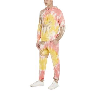 Venta al por mayor transpirable Tie Dye trajes de entrenamiento para hombres adultos Jogger y Sudadera con capucha ropa deportiva chándales para trotar y entrenar - Product Image 1