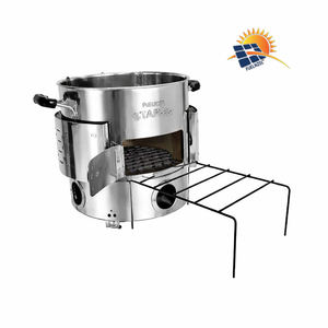 Estufa de leña con estante para leños, estufa de leña con puerta y asas, estufa de leña de proveedor a bajo precio - Product Image 2