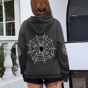 Sudadera con Capucha ROMEO INDUSTRY para Mujer, Estilo Y2K, con Bolsillos, Mezcla de Algodón, Suave, Cómoda, Transpirable, Informal, Otoño/Invierno - Product Image 5