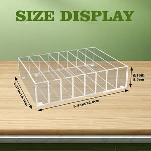 ถาด/กล่องใส่เงินอะคริลิคใส 8 ช่อง พร้อมช่องเก็บธนบัตรที่เข้าถึงง่าย สำหรับการจัดการเงินที่บ้านและที่ทำงาน - Product Image 5