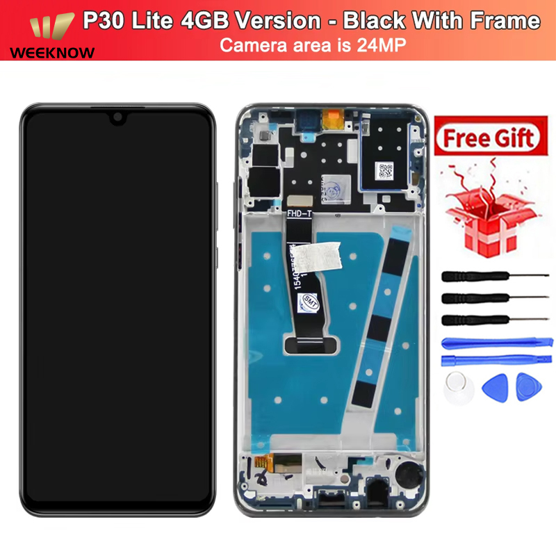 For P30 lite Nova 4e 24MP Black Frame