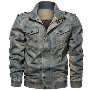 Men's Brown Canvas Shirt Jacket Casual Turn-down Collar Single Breasted <b>Button</b> Closure Slim Fit Autumn Wear - Product Image 5