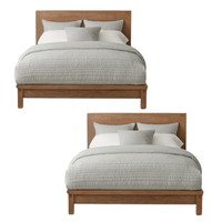 Ensemble de meubles de chambre à coucher en bois, design antique européen, taille et couleur personnalisables, qualité supérieure, en vente