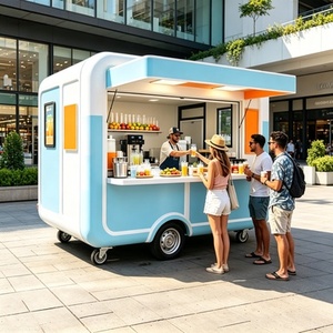 รถขายกาแฟพรีเมียมและคาราเมลลาเต้ พร้อมเครื่องชงเอสเพรสโซ น้ำเชื่อมคาราเมล และวิปครีมสำหรับฤดูหนาว - Product Image 5