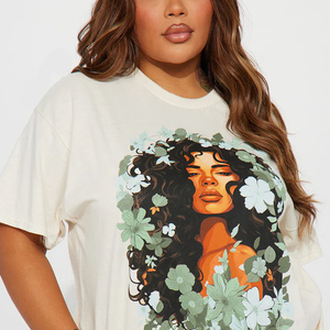 T-shirt en jersey modal 100% coton uni à ourlet incurvé pour femme, col ras du cou, manches courtes, coupe décontractée, idéal pour l'été - Product Image 6