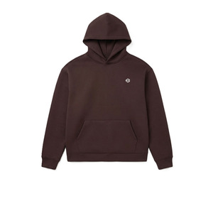 Solid Color Cotton Fleece Hoodies for <b>Men</b> Regular Fit <b>Pullover</b> Streetwear Custom Logo Thick Fabric Low MOQ Bulk Manufacturing - Product Image 2