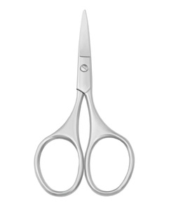 Tijeras para Pelos de Nariz Estilo Alemán, Acero Inoxidable, Punta de Seguridad, Tijeras Profesionales para Peluquería - Product Image 5