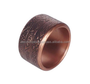 Anneaux de serviette faits à la main de conception de finition dorée anneau de serviette en papier pour la table de dîner fabriqué en inde fournisseur vente chaude - Product Image 3