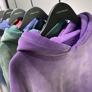 Best Quality Custom Street Wear <b>Workout</b> <b>Hoody</b> 100% Cotton Jersey Dye Washed <b>Hoodie</b> with Print Pattern Drop Shipping - Product Image 6
