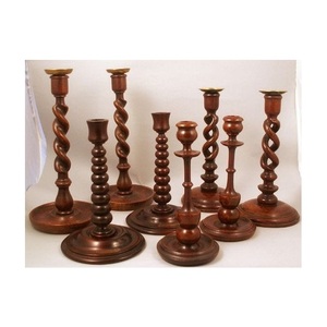 Support de bougie en bois naturel fait main, style rustique, décoration d'intérieur, centre de table pour salon, salle à manger, chambre à coucher - Product Image 3