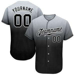 Maillot de baseball personnalisé unisexe, imprimé par transfert thermique, 100% polyester, respirant, anti-humidité, manches courtes, nom de l'équipe sur le devant - Product Image 4