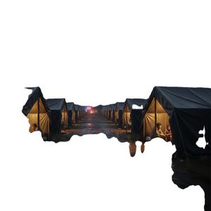 Lona Portátil para Campamentos de Asistencia Humanitaria, Lona Multiusos para Campamentos de Emergencia al Aire Libre, para Exportación - Product Image 1