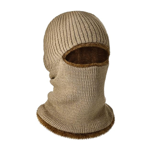 Balaclava d'hiver unisexe pour adulte, 1 trou, couvre-visage intégral, 100% polyester, tissu tricoté, utilisation en extérieur, ski, voyage, impression sérigraphique - Product Image 3